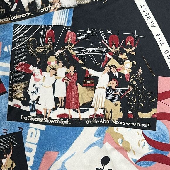 Vintage Albert Nipon Silk Scarf “We Were There” 34x34” made in Japan - Picture 9 of 12